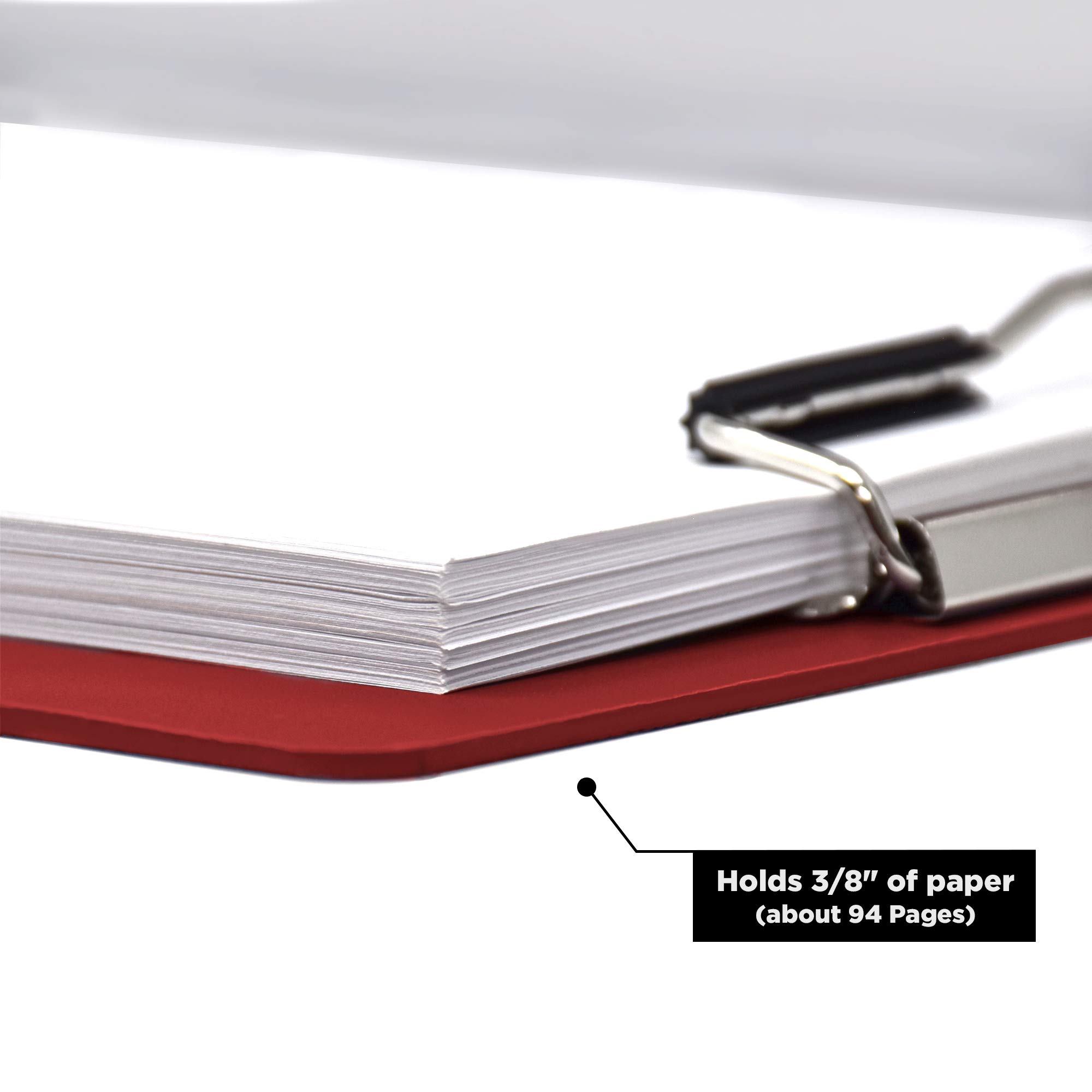Carstens Paper Charting Toolkit with Privacy Clipboards (Set of 10), Including 5-Tab Blank Plastic Dividers, Divider Set Posts and ID Cards, Red - Image 5