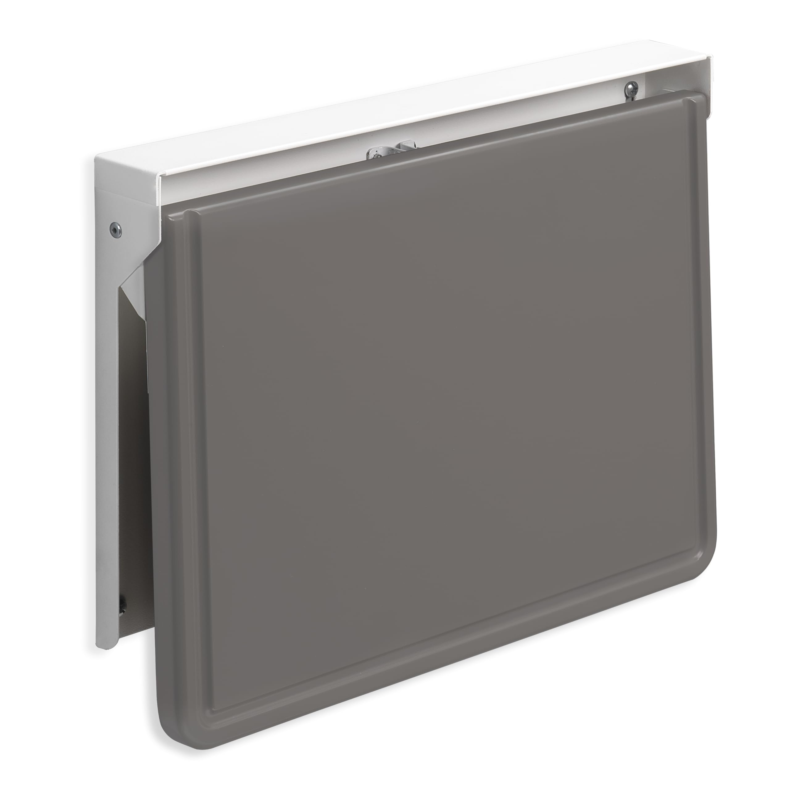 Carstens WALLAdesk™ Mini Wall Mounted Desk - Gray, 16.87 x 10.62, Durable, Professional Grade Murphy Desk for Healthcare, Home, Office, Schools - Compact, Slim Wall Mounted Folding Table - Image 5